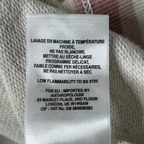 Anthropologie T. La Sleeveless Ruffle Sweatshirt Rose Camo Print XL NWT - Picture 11 of 15